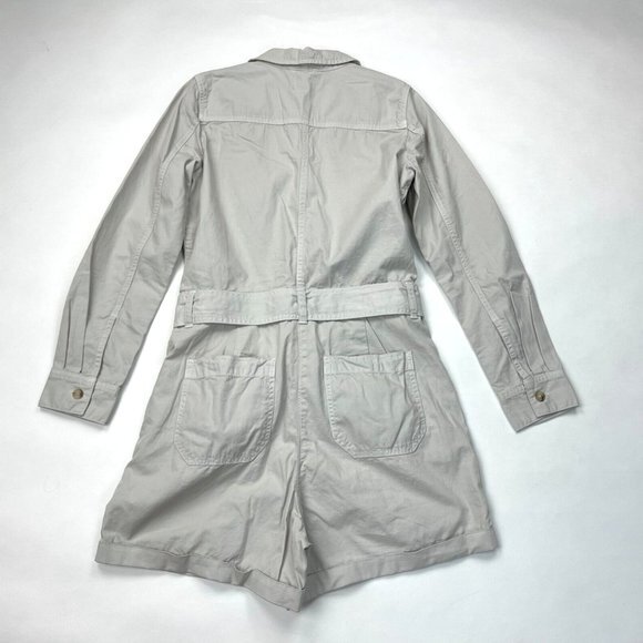 J Crew Foundry Chino Shorts Coveralls Jumpsuit Romper Women 2 NWT $148 Cotton - Picture 2 of 14